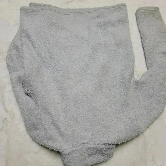 Patagonia Los Gatos Girls Sweater Size XXL 16-18 Light Grey Sherpa - Picture 6 of 6